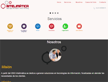 Tablet Screenshot of intelimatica.com